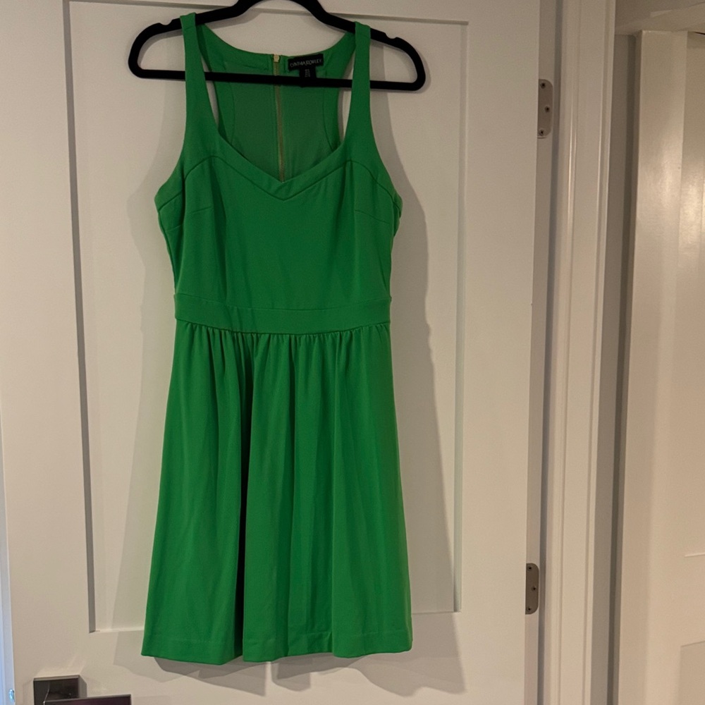 Cynthia Rowley Vibrant Green Mini Dress size 8